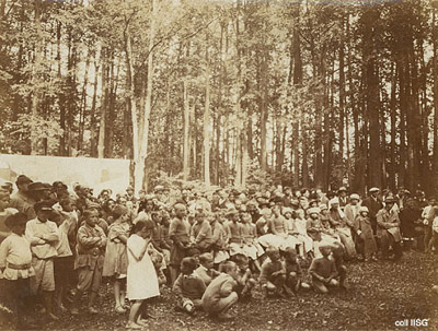 Audience at the children's performance