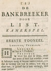 De Bankbreeker door list, 1763