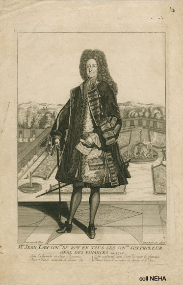 John Law in French Court, 1720