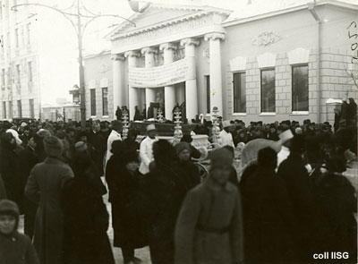 De begrafenisprocessie voor het Tolstoj-museum