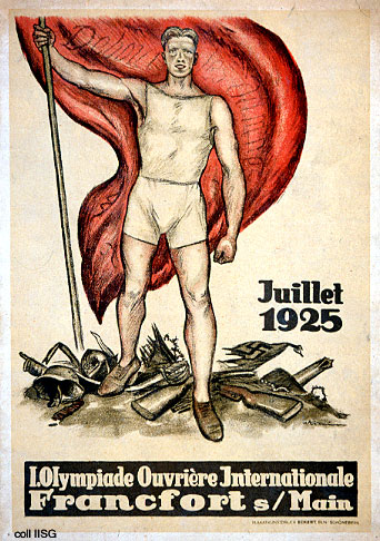 Poster Arbeidersolympiade Frankfurt am Main 1925