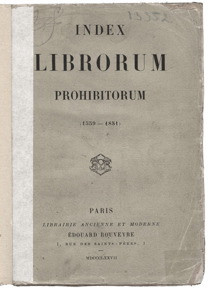 Index librorum prohibitorum 