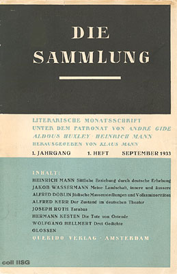Cover of 'Die sammlung'