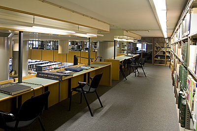 Gallery with study carrels