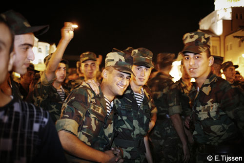 Soldiers at the concert
