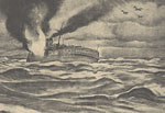 The bombardment of the Dutch warship Zeven Provinciën