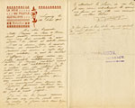 Letter from Mr. Chalomon to Louise, 1901