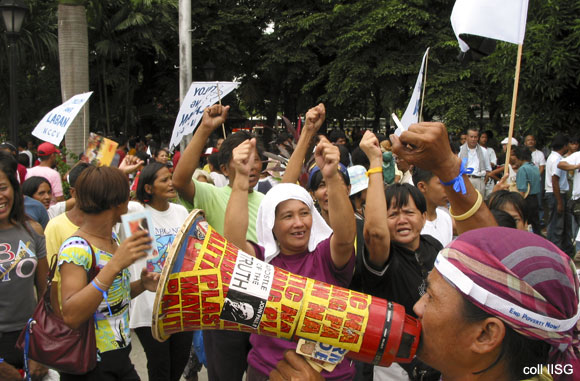 Protest organised by the Kilusang Maya Uno