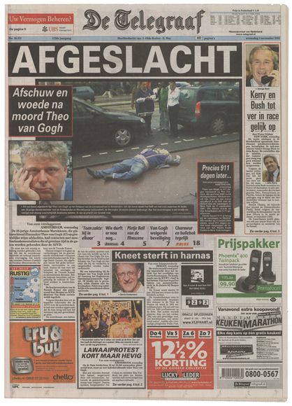 De Telegraaf, 3 november 2004 De Telegraaf, 3 november 2004