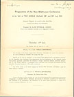 Programma van de Neo-Malthusiaanse Conferentie in Den Haag, 1910