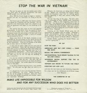 Stop the war in Vietnam